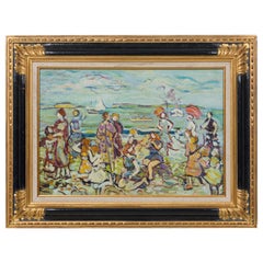 La peinture d'une scène d'été