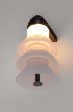 The Insulator '3A' Wall Sconce in Dark Brass & Frosted Glass by NOVOCASTRIAN