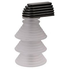 The Insulator '3A' Sconce in dark brass and frosted glass by NOVOCASTRIAN