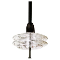 The Insulator 'CD' Pendant in dark brass and clear glass by NOVOCASTRIAN
