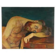 The intense soul of the portrait yesterday and today. Man with a red beard.