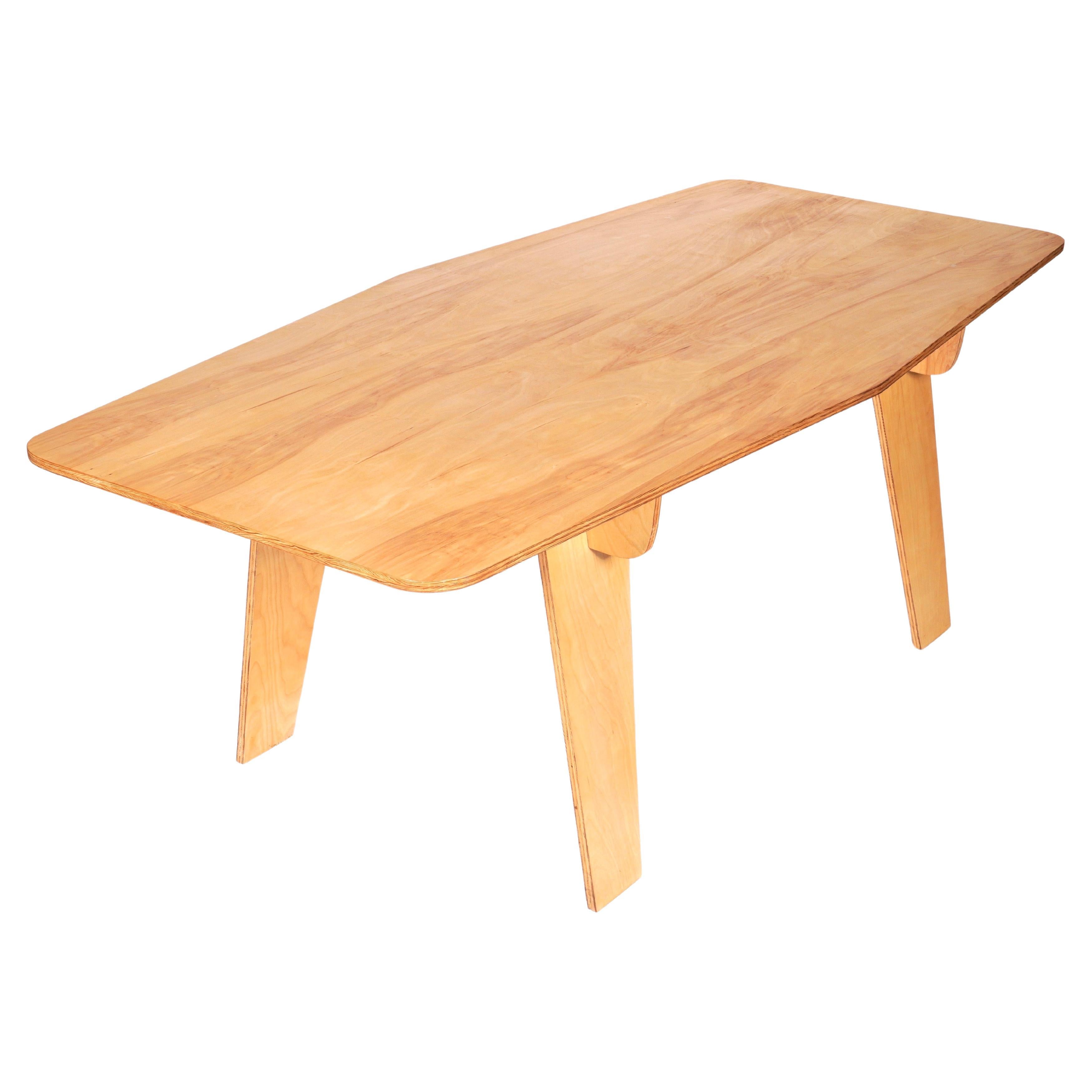 The "Interlock Table" Custom Plywood Table / The New Bauhaus Chicago 