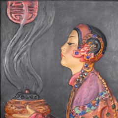 The Invocation: Esther Hunt Chalkware Art c.1920-1930