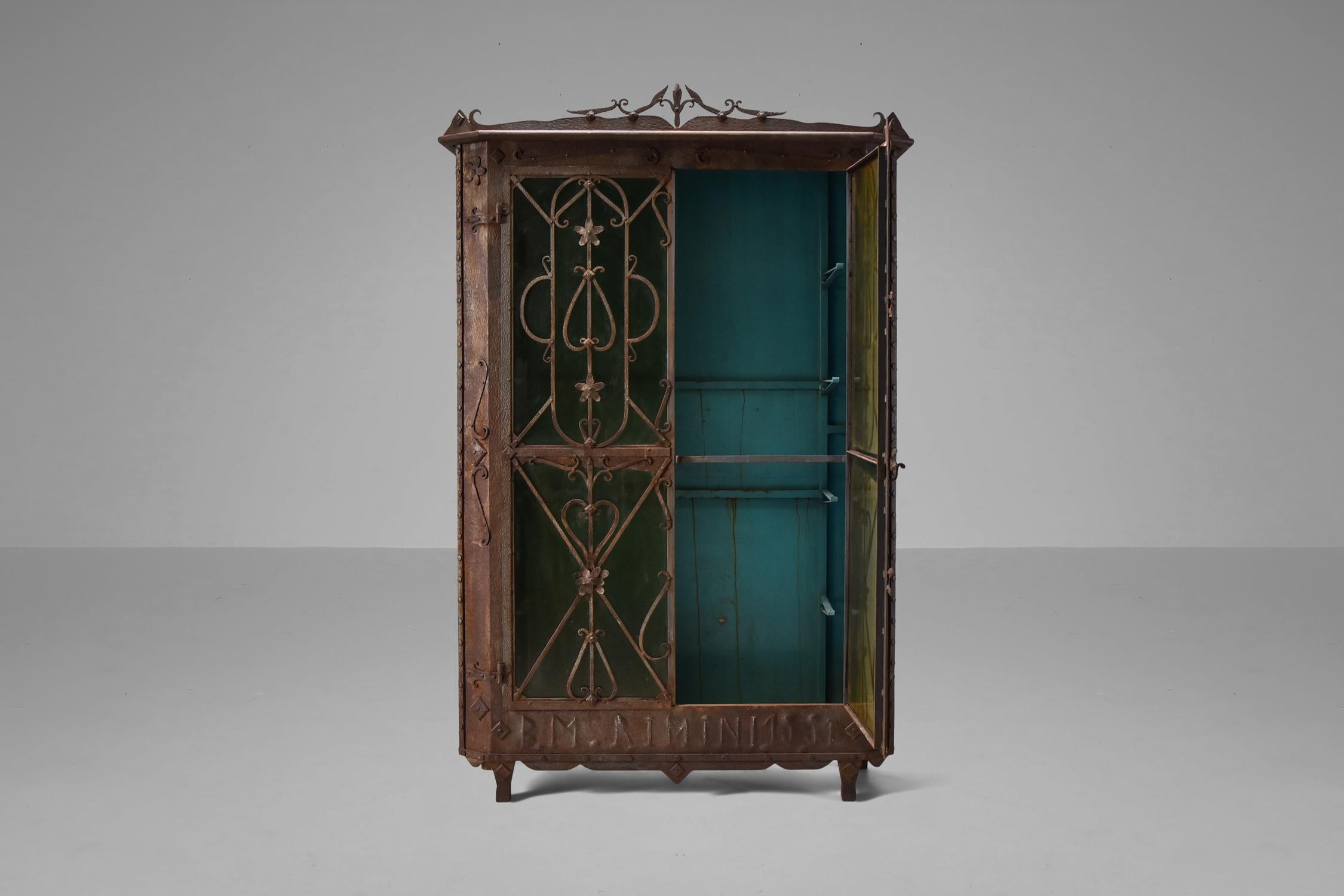 Italian The Iron Cabinet For Sale