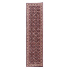 The Iron Elegance: A Vintage Persian Bijar Runner of Timeless Prestige