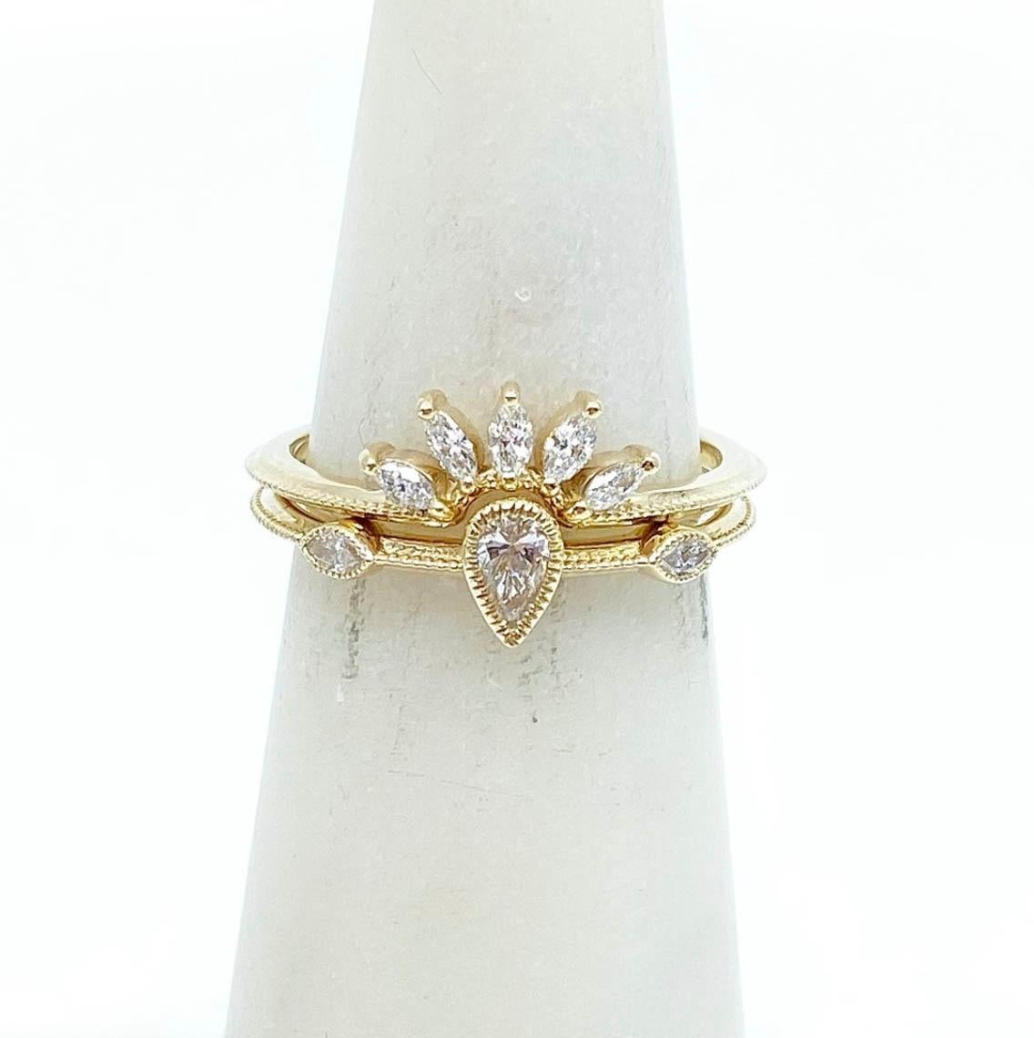 Marquise Cut The Isabel Ring Set For Sale