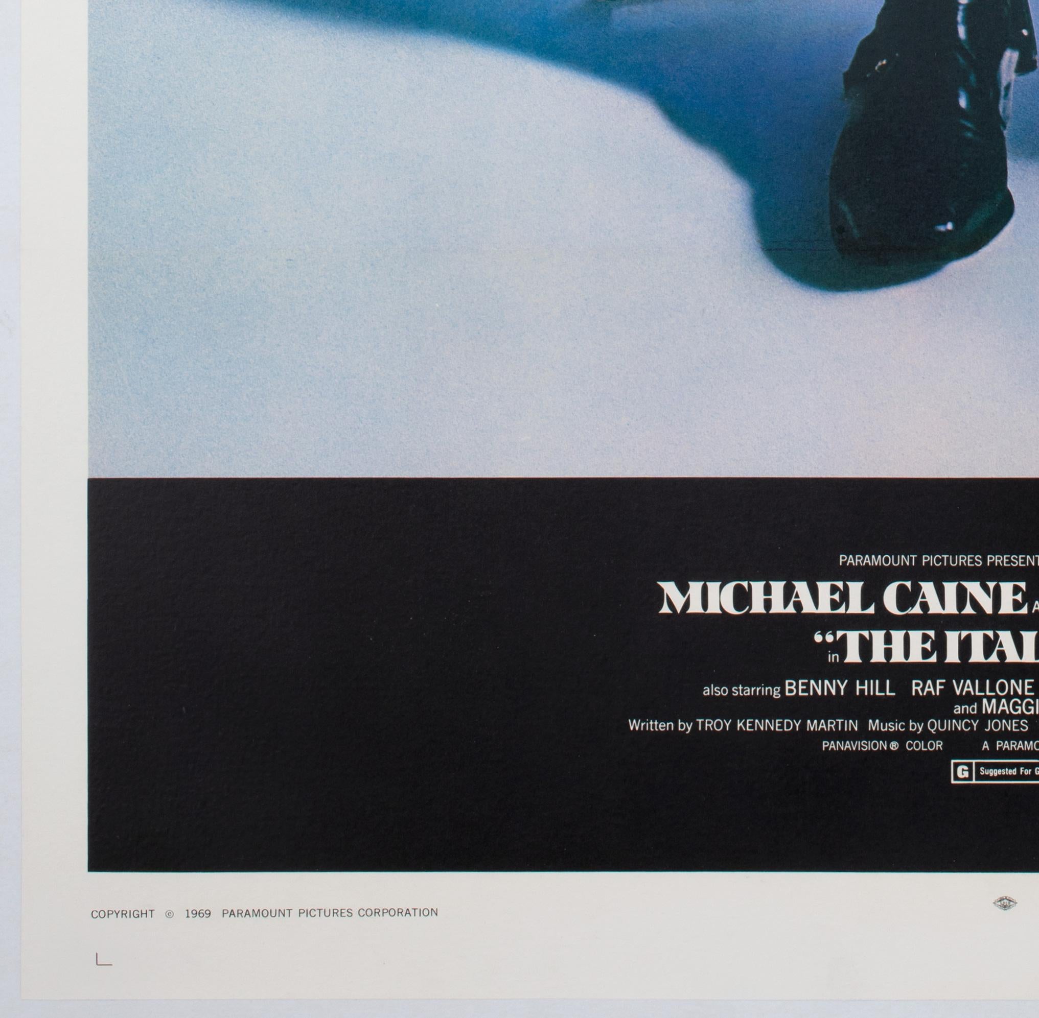 Linen The Italian Job 1969 US 1 Sheet Film Poster For Sale