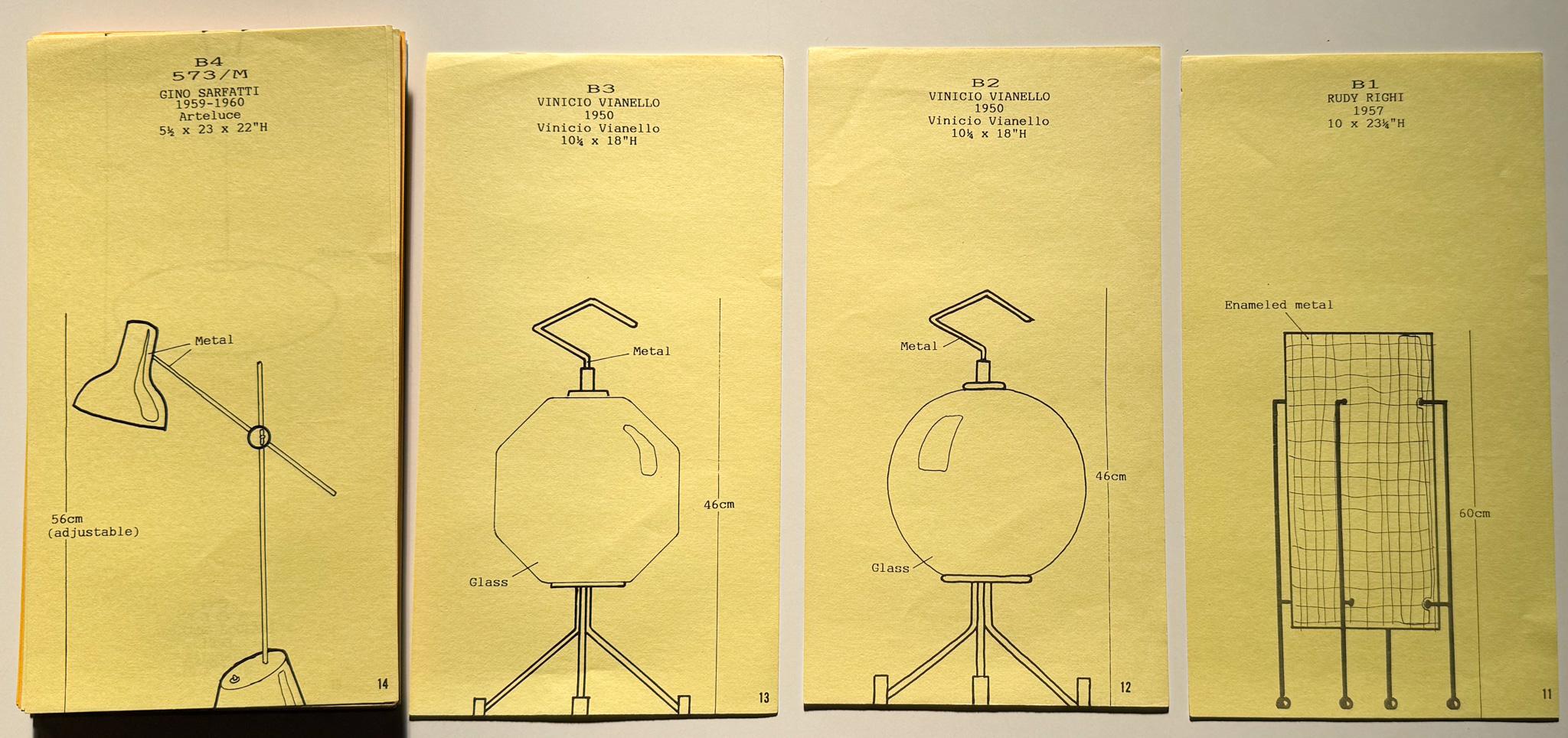 Die italienische Lampe: 1945-1985 Eine Kollektion (Papier) im Angebot