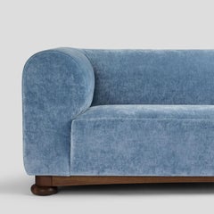 The Ivo Sofa in Atlas Mistral, Made in the UK - Formal with Generous Proportions