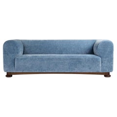 The Ivo Sofa in Atlas Mistral, Made in the UK - Formal with Generous Proportions