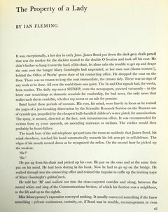El martillo de marfil, El año en Sotheby's, 1962-1963, Ian Fleming La historia de James Bond