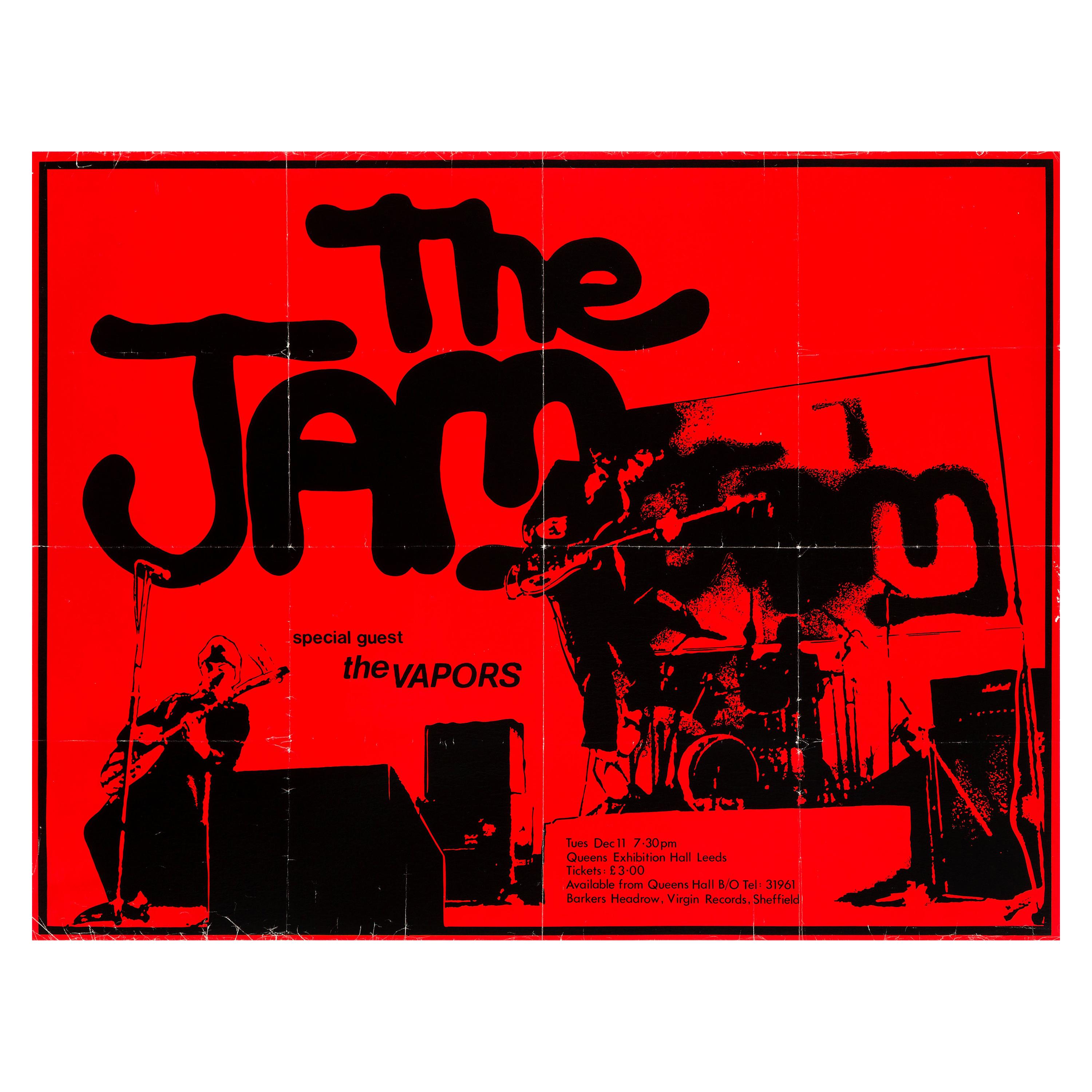 The Jam Original Vintage UK Concert Poster, 1979