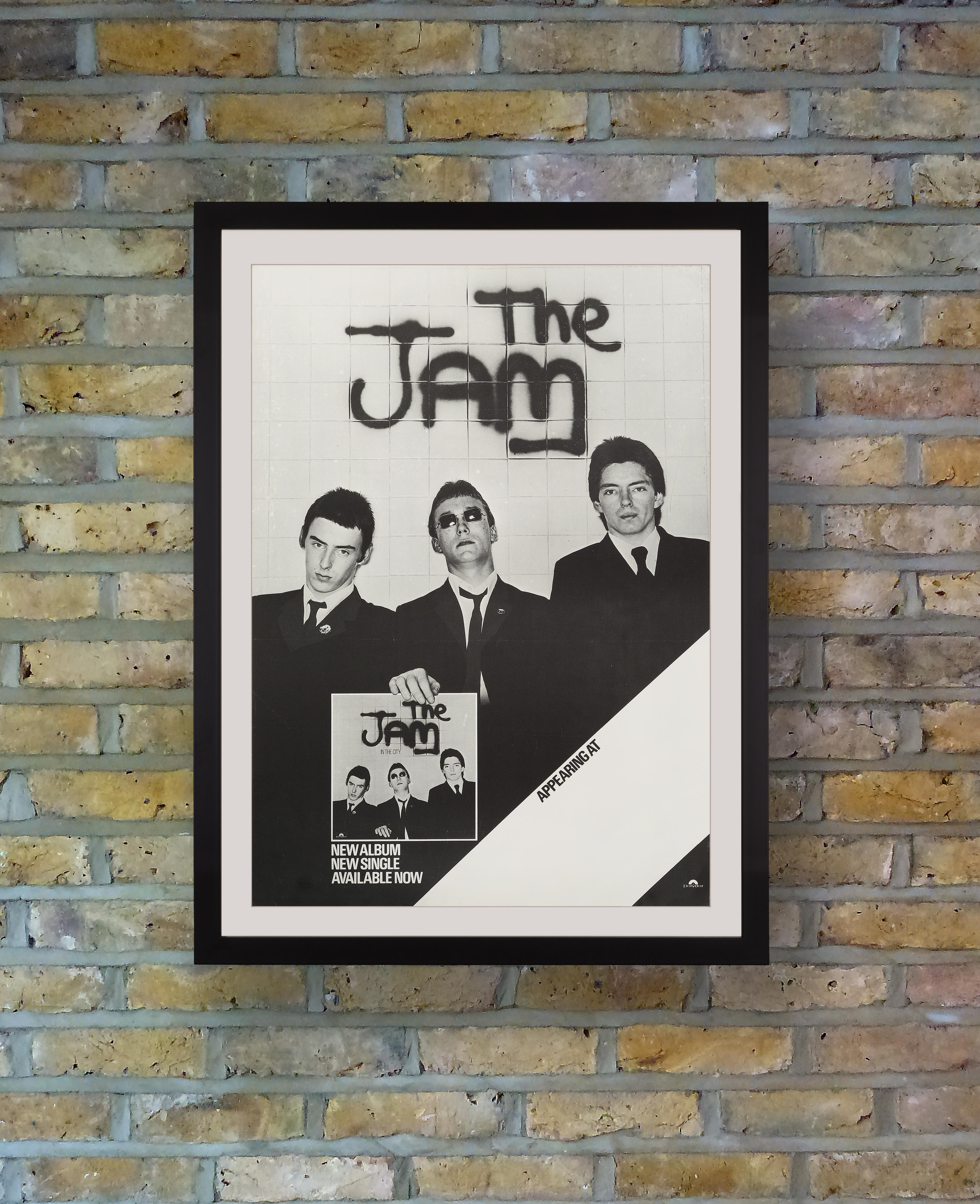 A rare 'tour blank' issued by Polydor Records to promote mod revival group The Jam's 1977 In The City tour in support of their debut studio album 