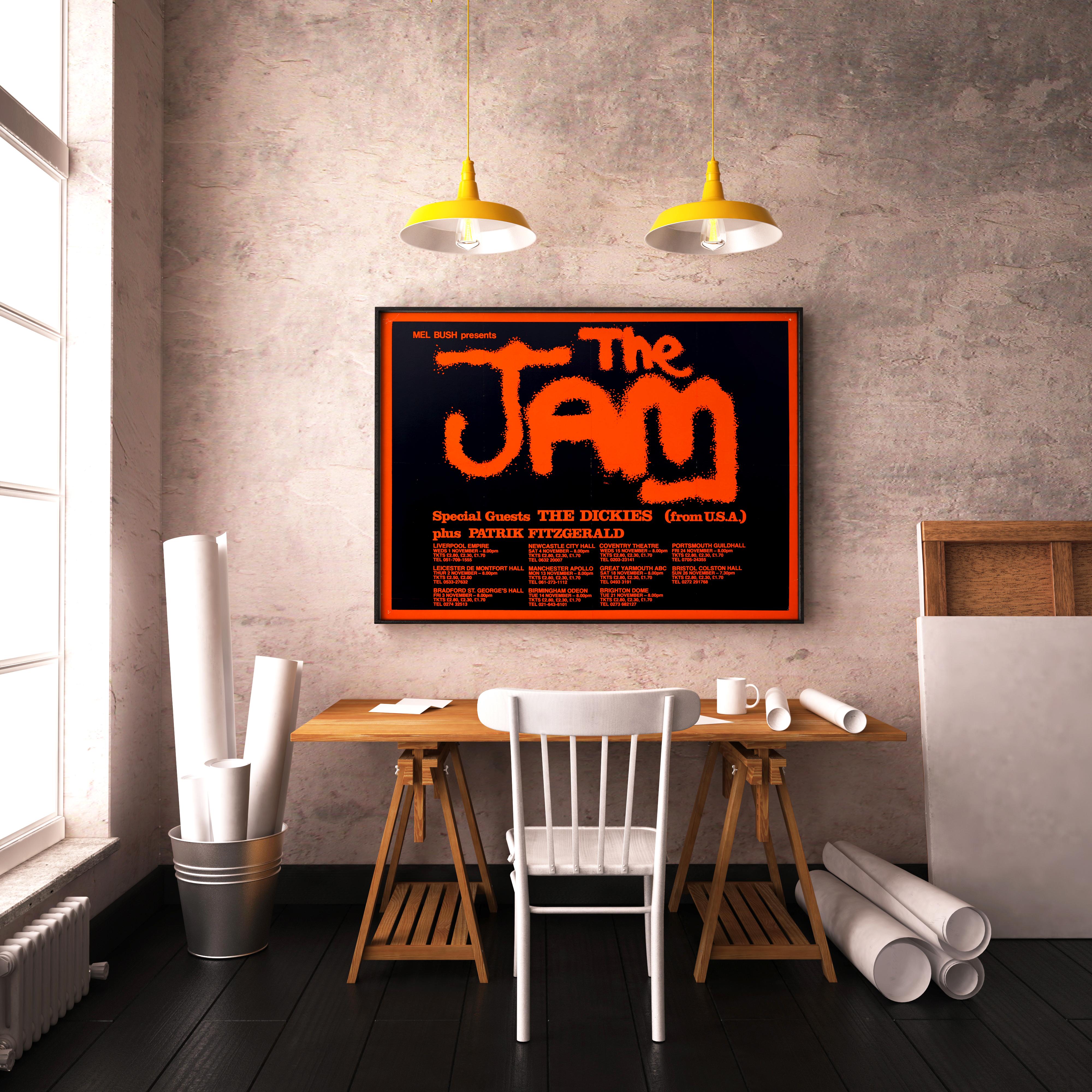 The Jam Original Vintage UK Tour Poster, „The Jam“, 1978 (Postmoderne) im Angebot