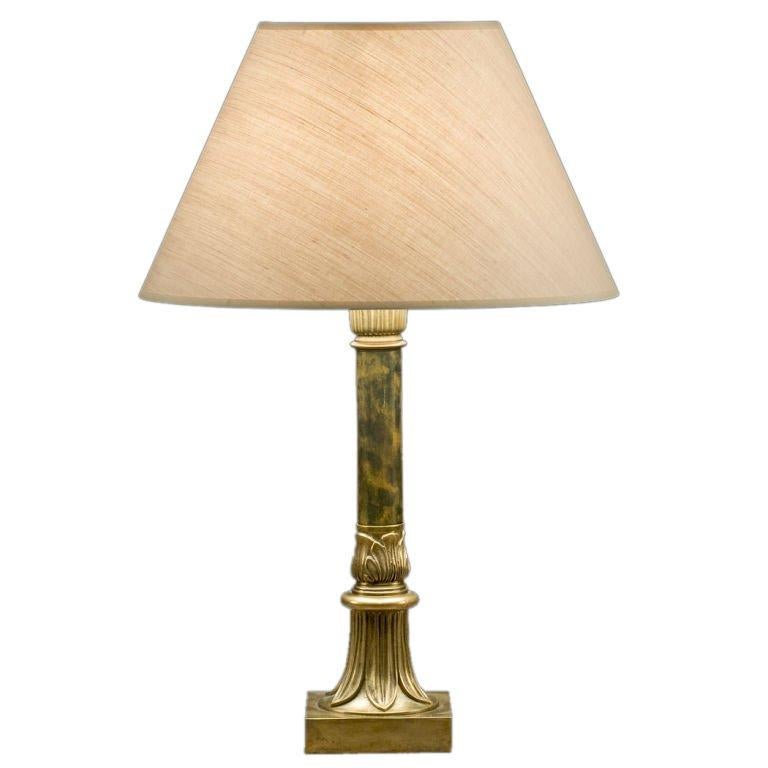 British The Jamb Byron Lamp Base, Regency and Egyptian Revival For Sale