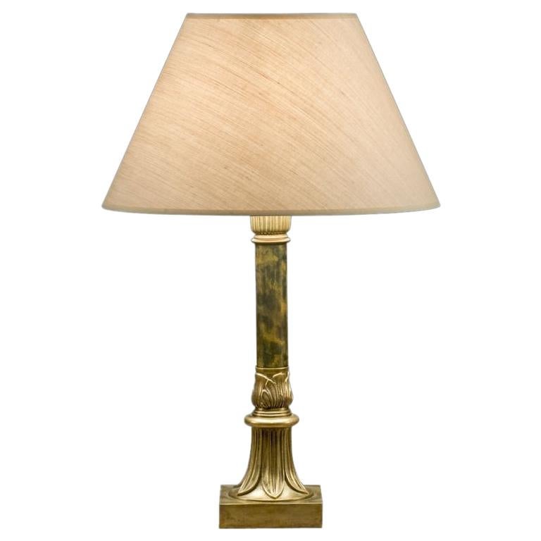 The Jamb Byron Lamp Base, Regency and Egyptian Revival For Sale