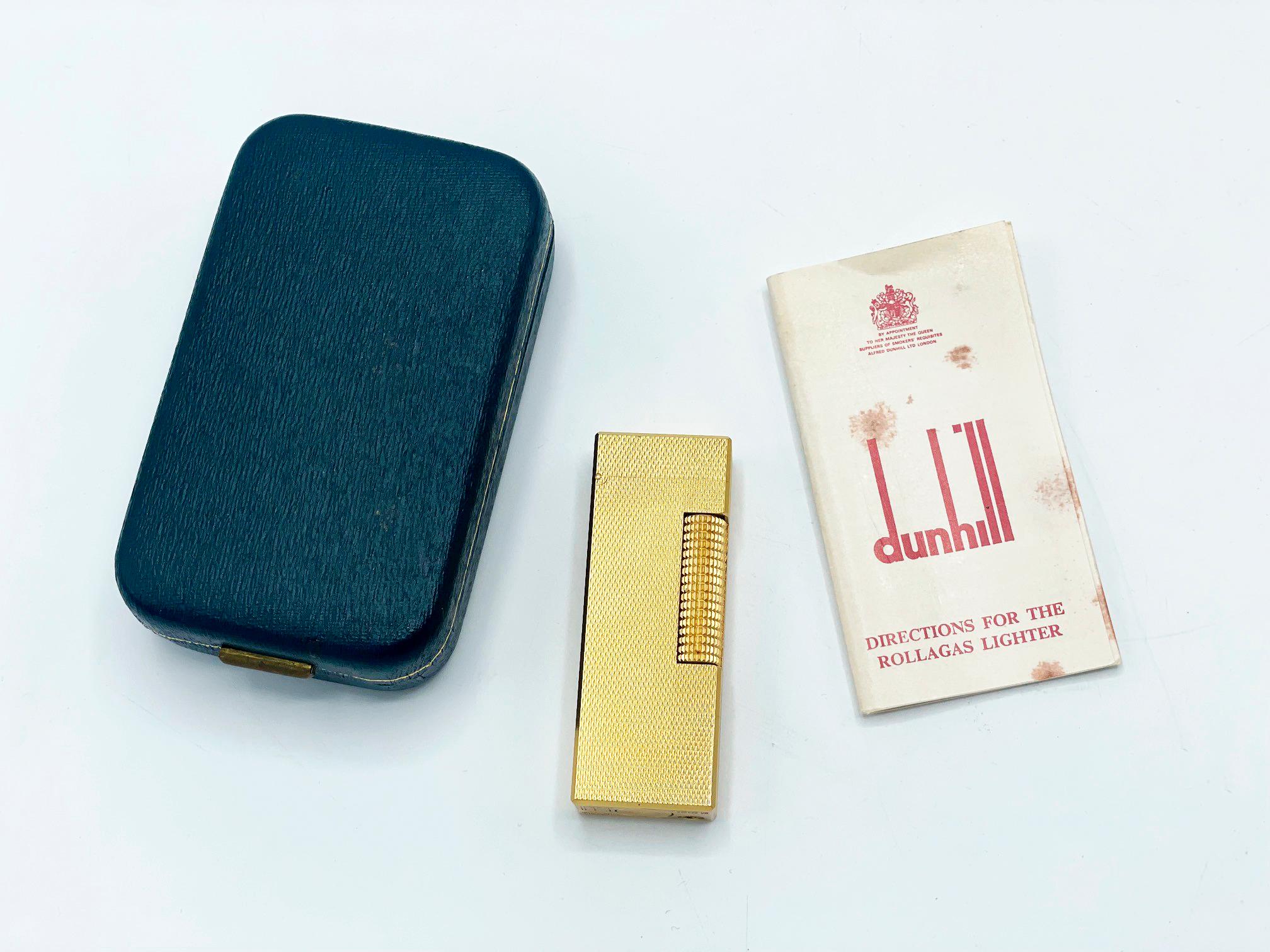 20th Century The James Bond Iconic and Rare Vintage Dunhill Gold and Swiss Made Lighter