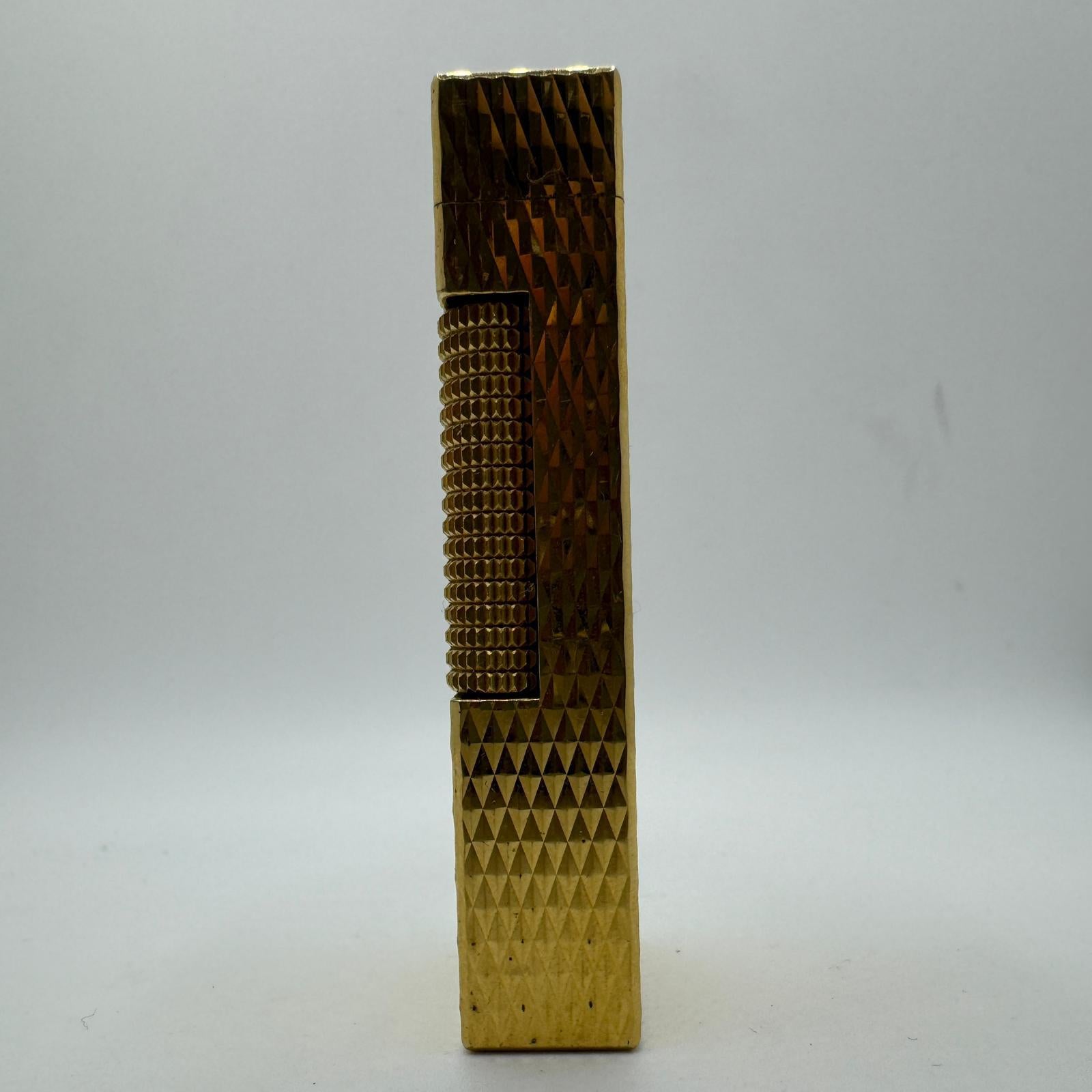 The James Bond  Iconic Vintage & Elegant Dunhill 18K Gold Plated Circa 1980s 1
