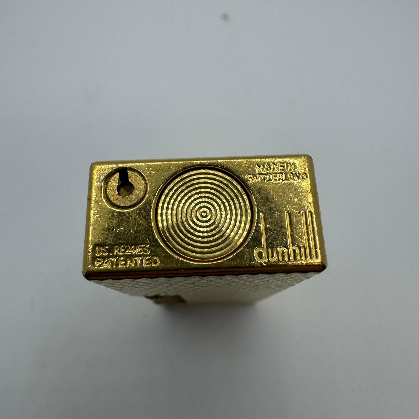 The James Bond  Iconic Vintage & Elegant Dunhill 18K Gold Plated Circa 1980s For Sale 2