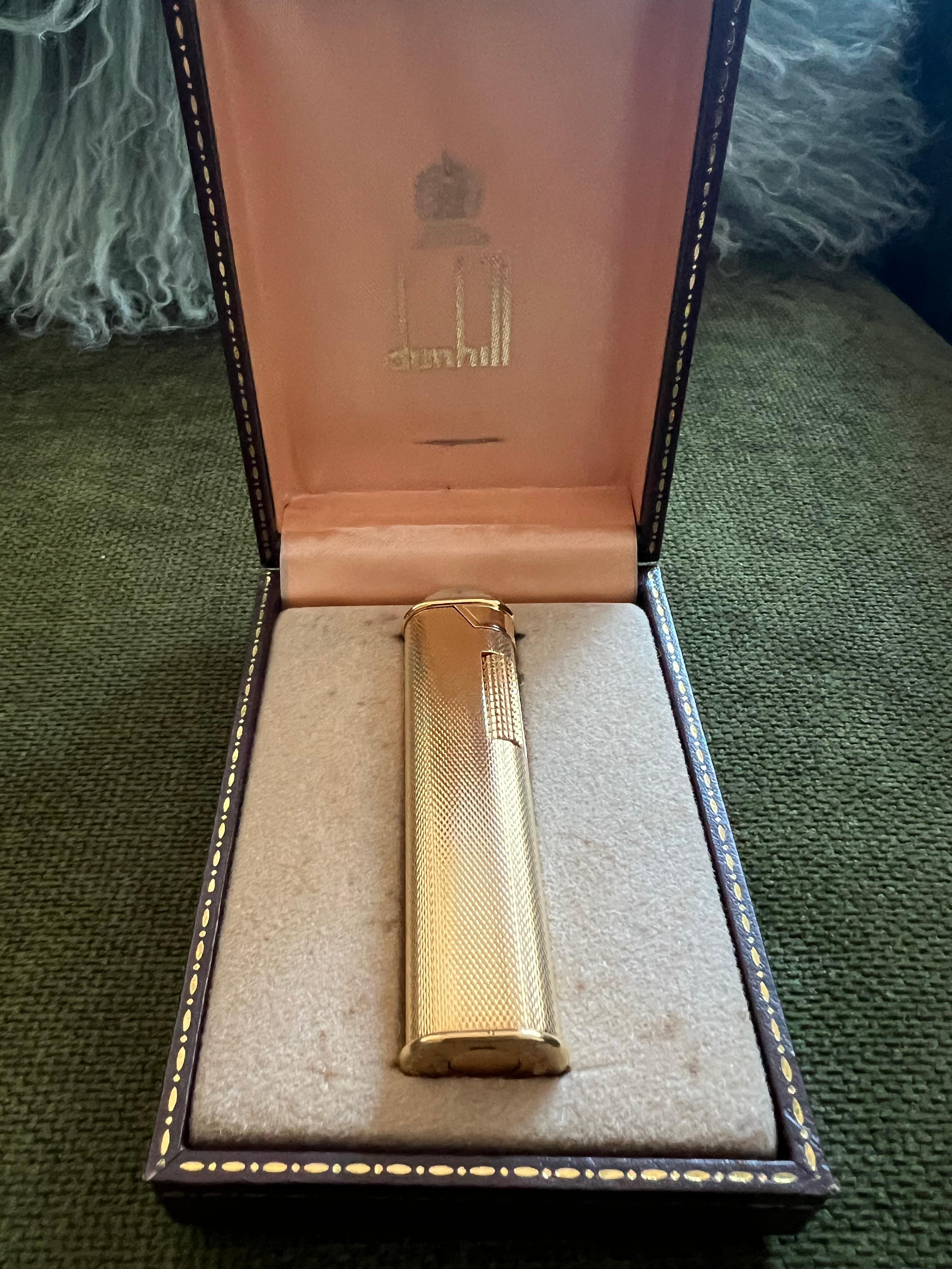 The James Bond Vintage Dunhill Gold Plated Evening Slim Lighter 7