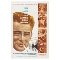 Vintage The James Dean Story, Unframed Poster, 1957