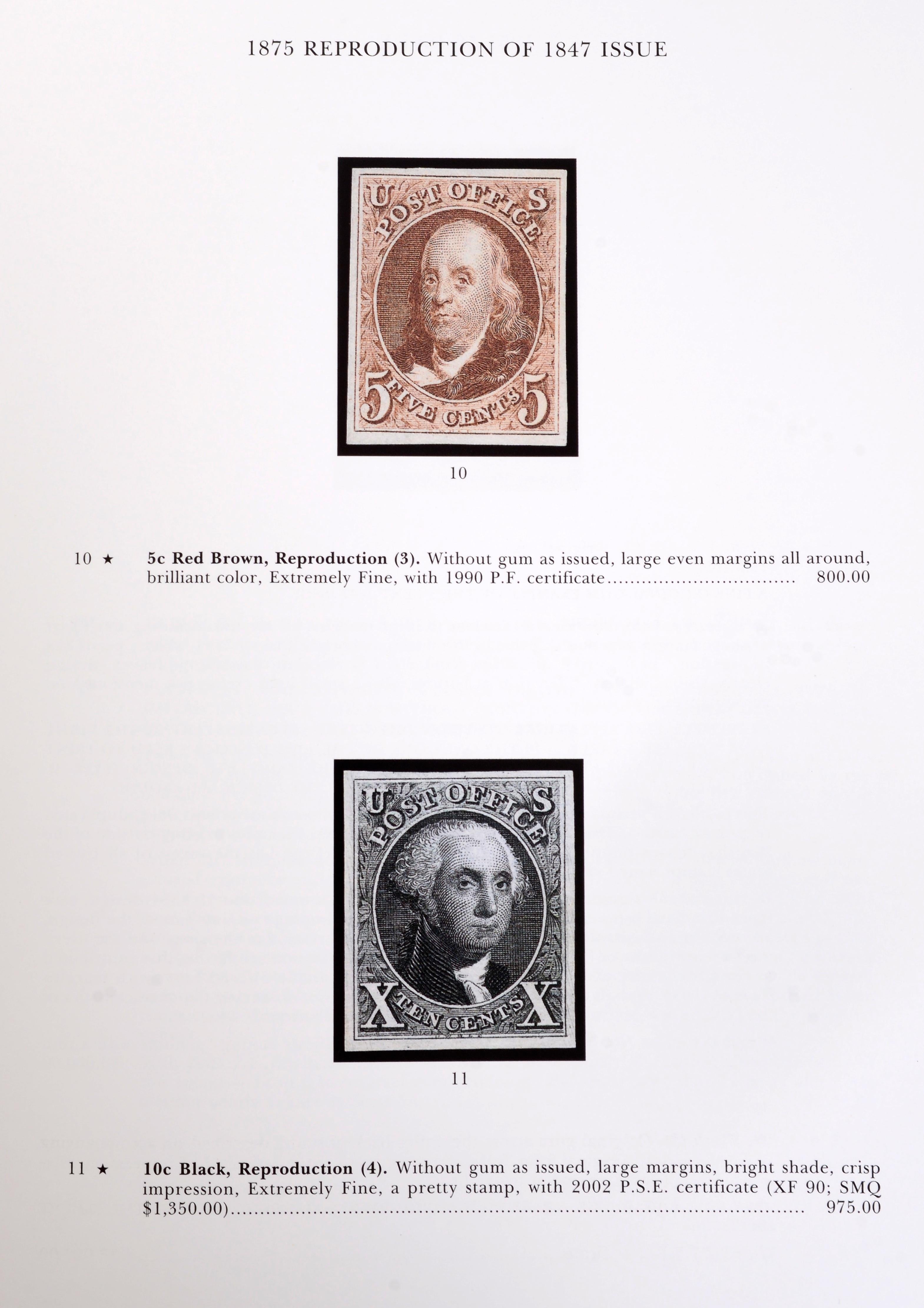 Papier La collection de cachets des États-Unis : par Robert A. Siegel, vente aux enchères  en vente