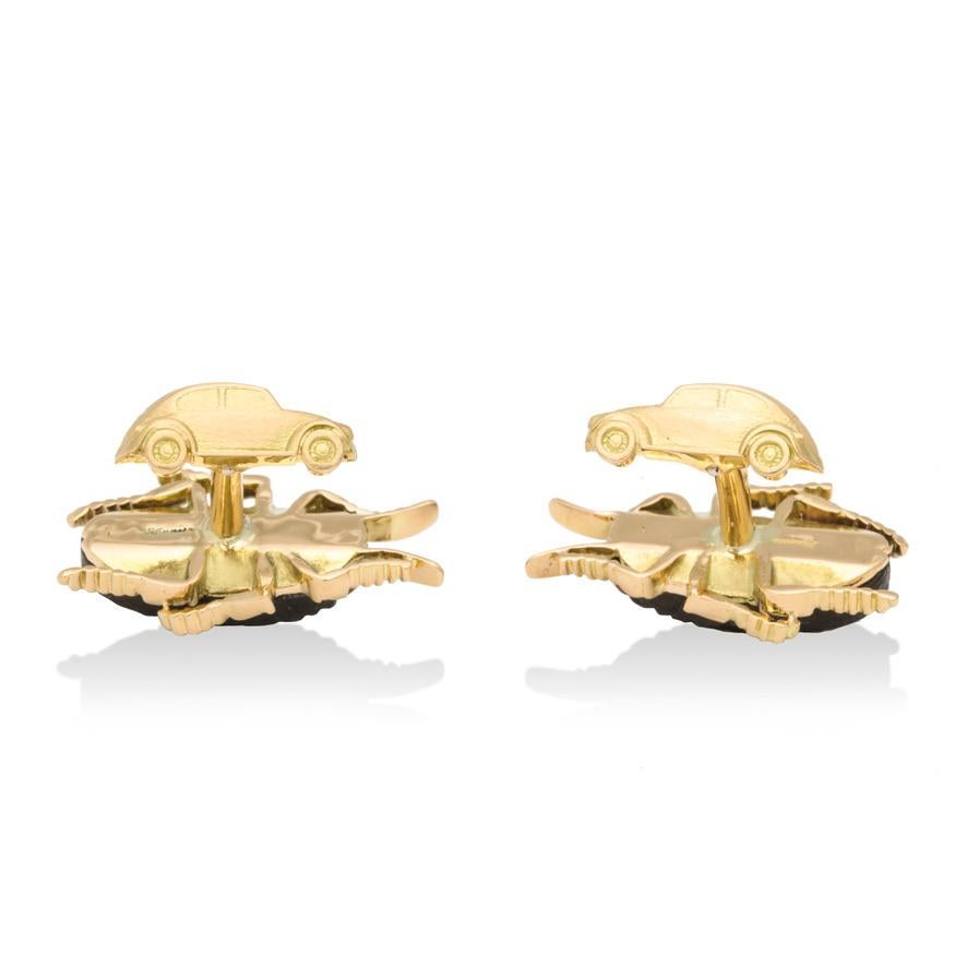 Contemporary The Jewel Beetle Cufflinks by Michael Kanners For Sale