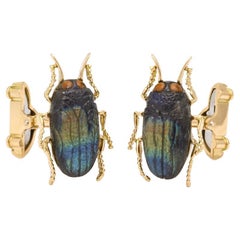 The Jewel Beetle Cufflinks by Michael Kanners
