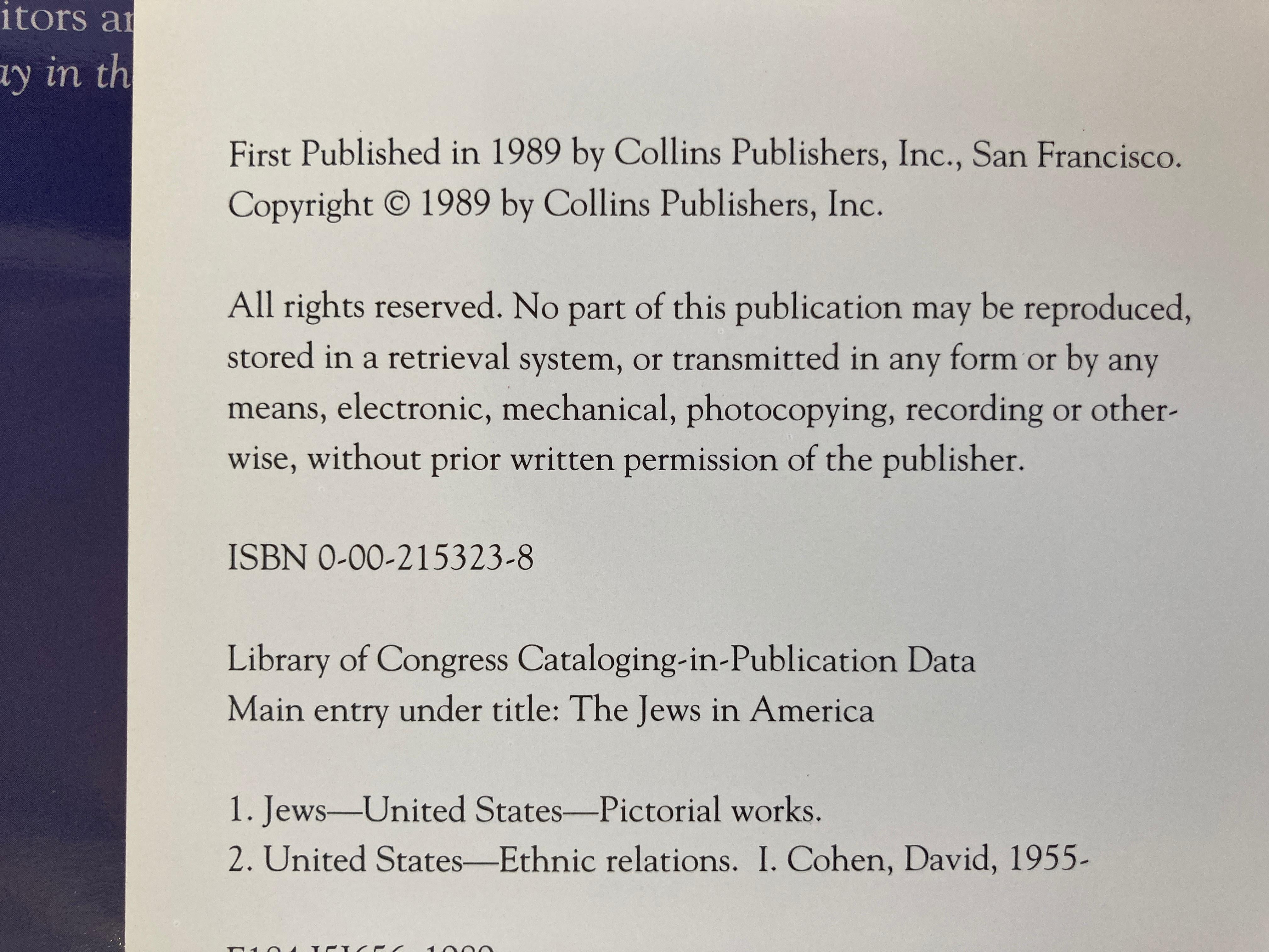 The Jews In America von David Cohen, Couchtisch-Buch im Angebot 5