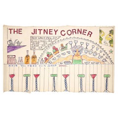 ""The Jitney Corner" Diner on Cracker Box des späten Outsider-Künstlers Lewis Smith