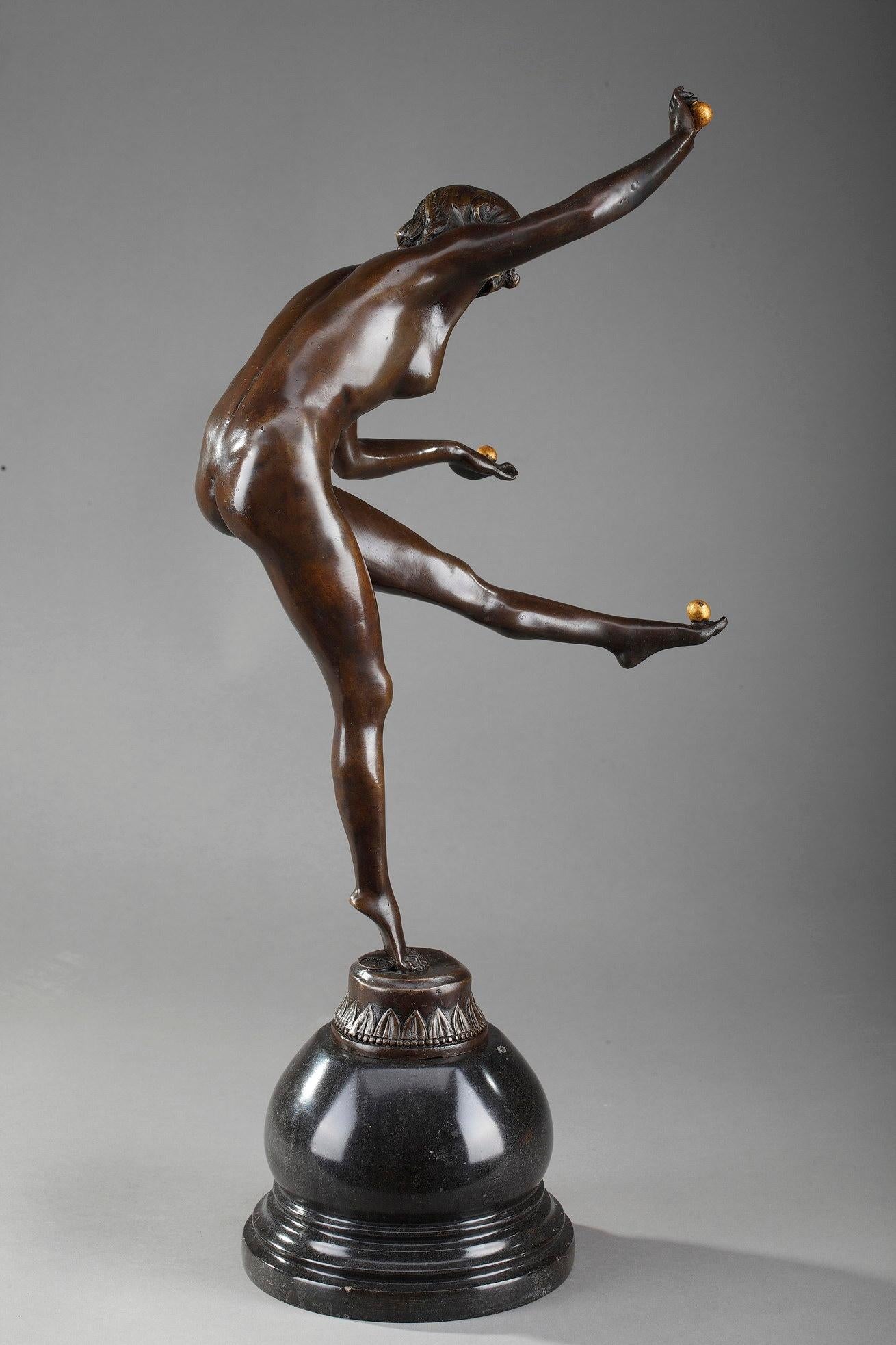Juggler by Claire Colinet ‘1880-1950’ In Good Condition In Paris, FR