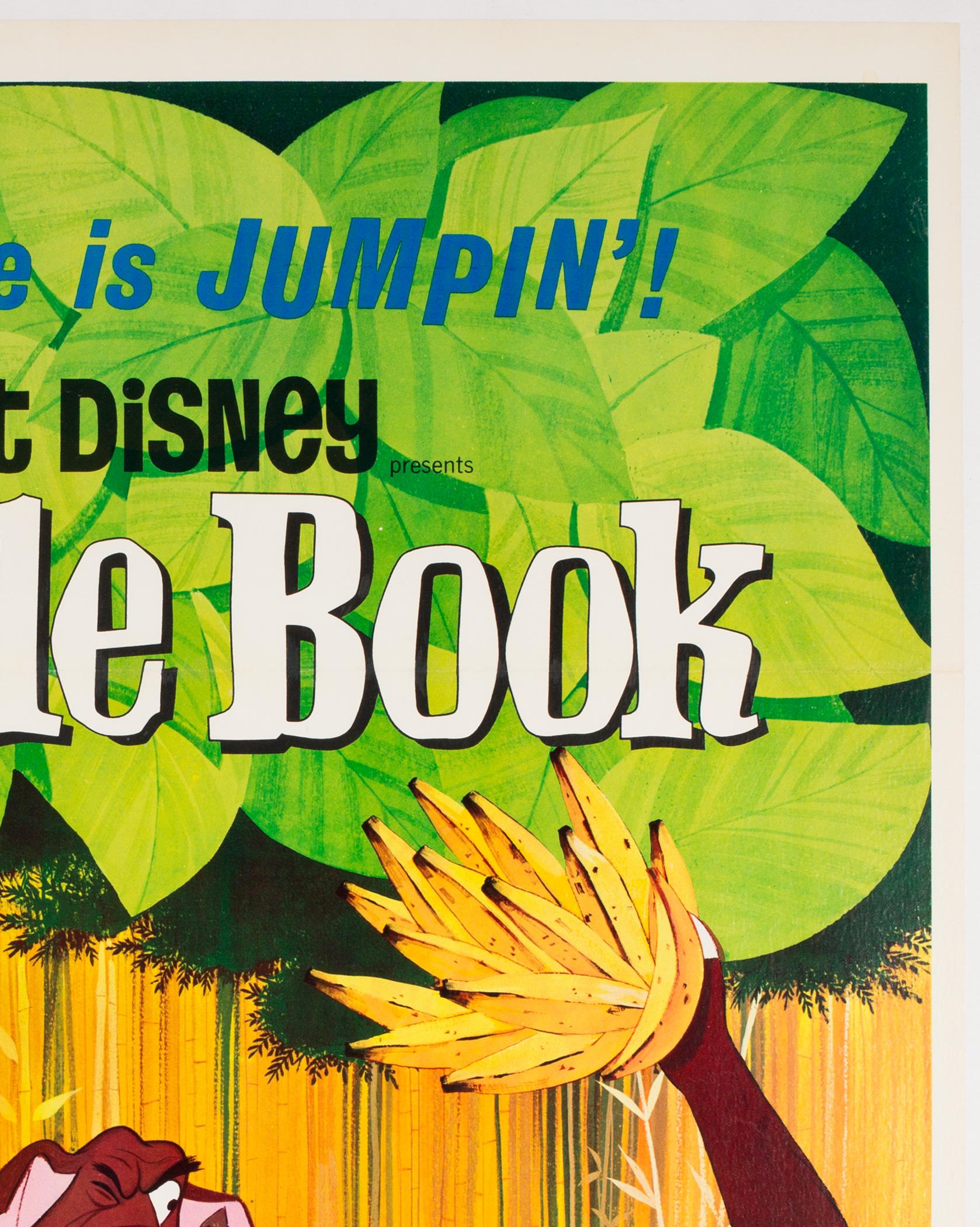 American The Jungle Book 1967 US 1 Sheet Film Poster, Disney