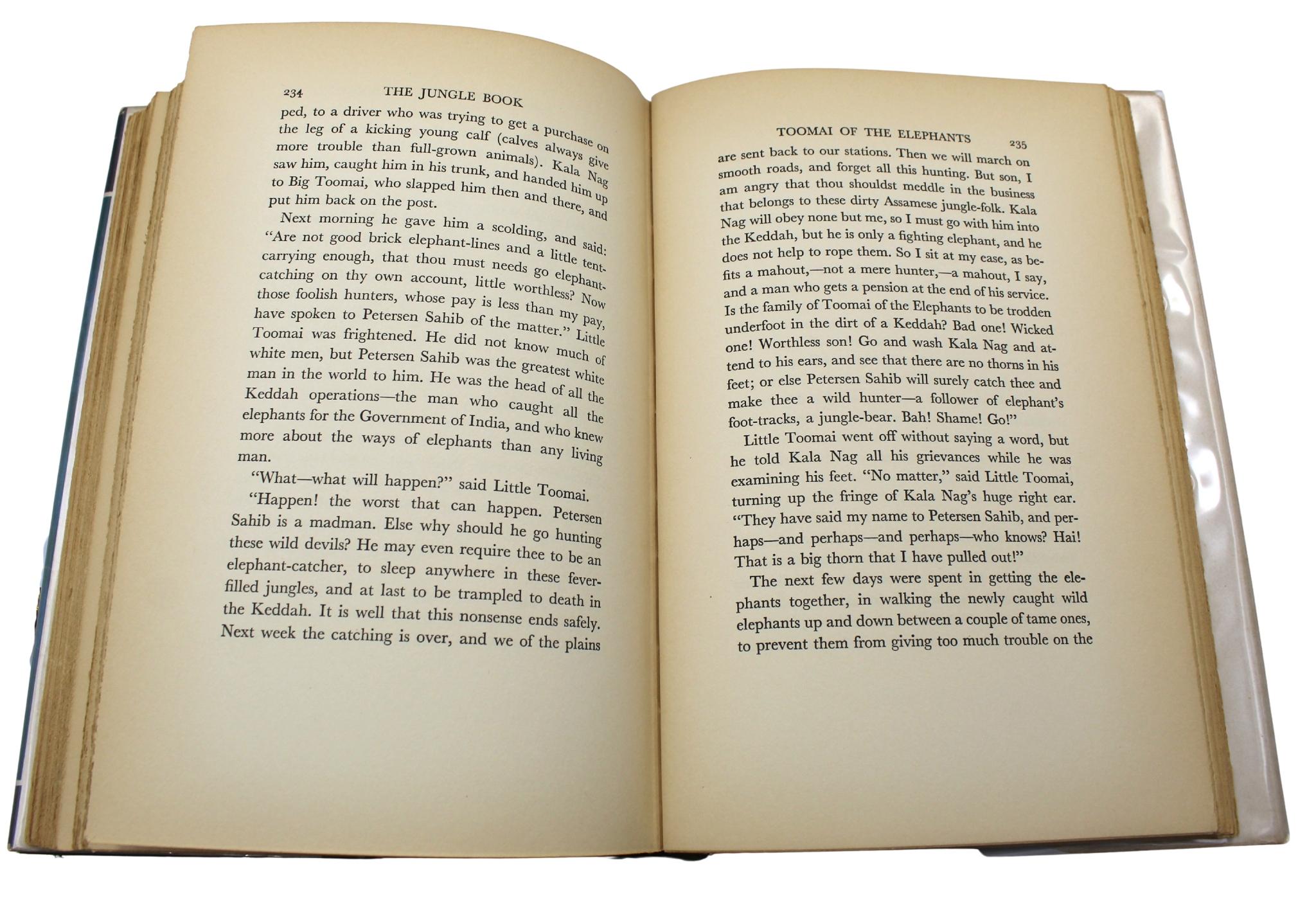 The Jungle Book by Rudyard Kipling, Illustrated by Kurt Wiese, 1938 For Sale 5