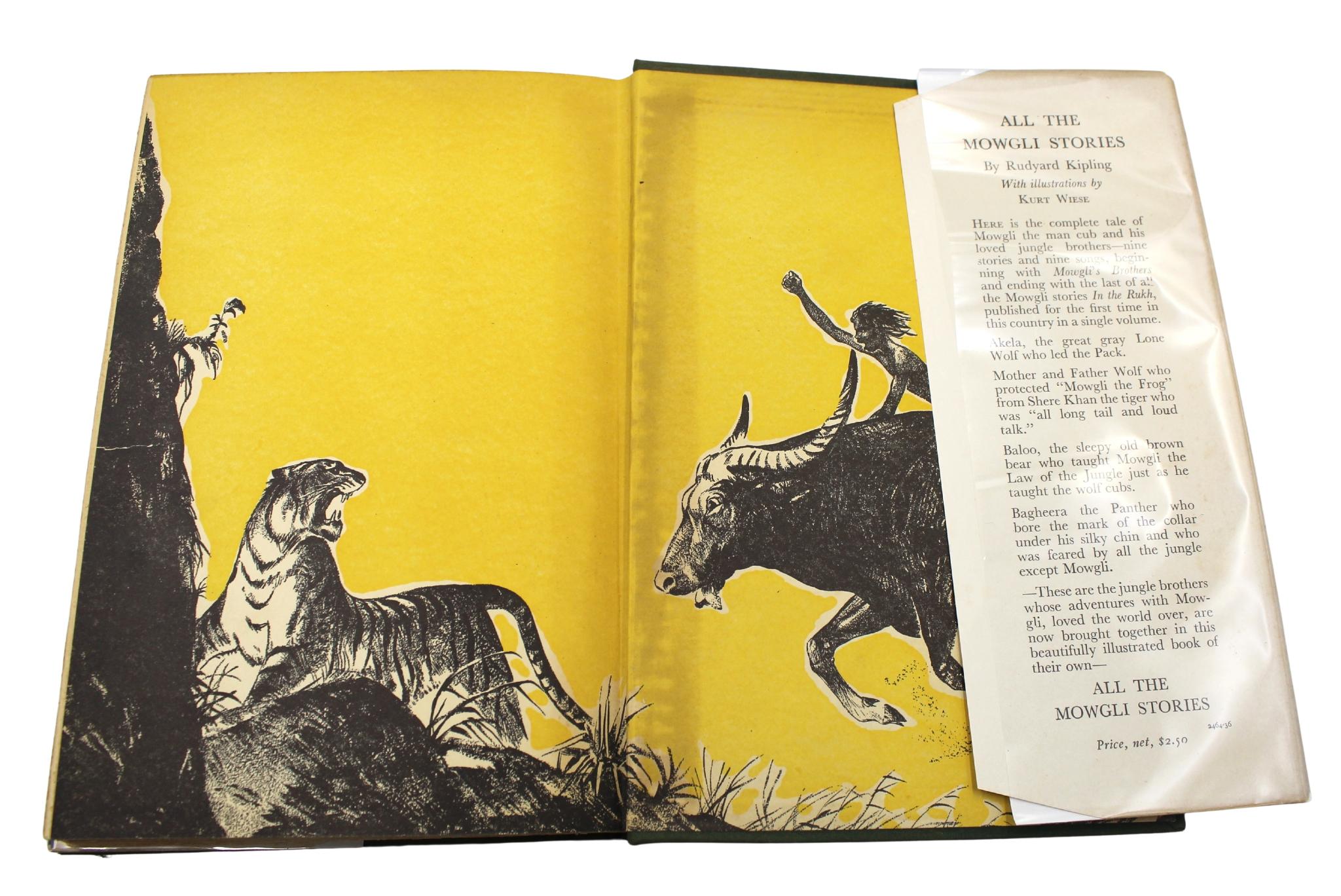 The Jungle Book by Rudyard Kipling, Illustrated by Kurt Wiese, 1938 For Sale 6