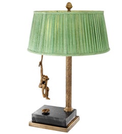 The Jungle Monkey Animal Electric Table Lamp Maison Charles Style of The 1970’S