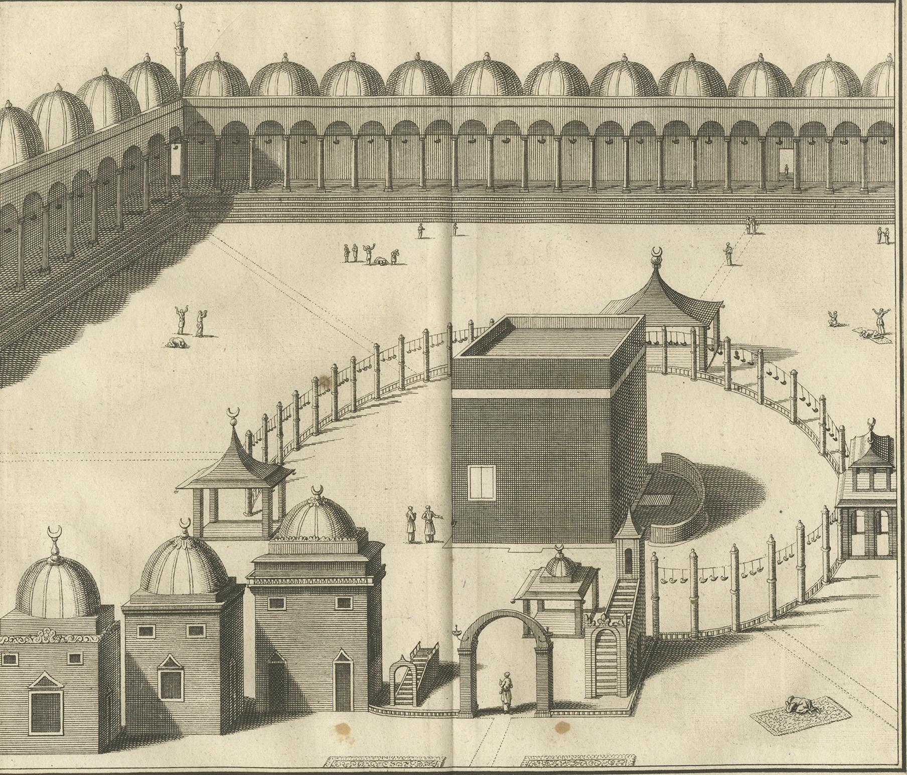 La Kaaba en La Meca - Grabado holandés de principios del siglo XVIII, c. 1730 en venta 1