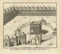 La Kaaba à La Mecque - Gravure hollandaise du début du XVIIIe siècle, c. 1730