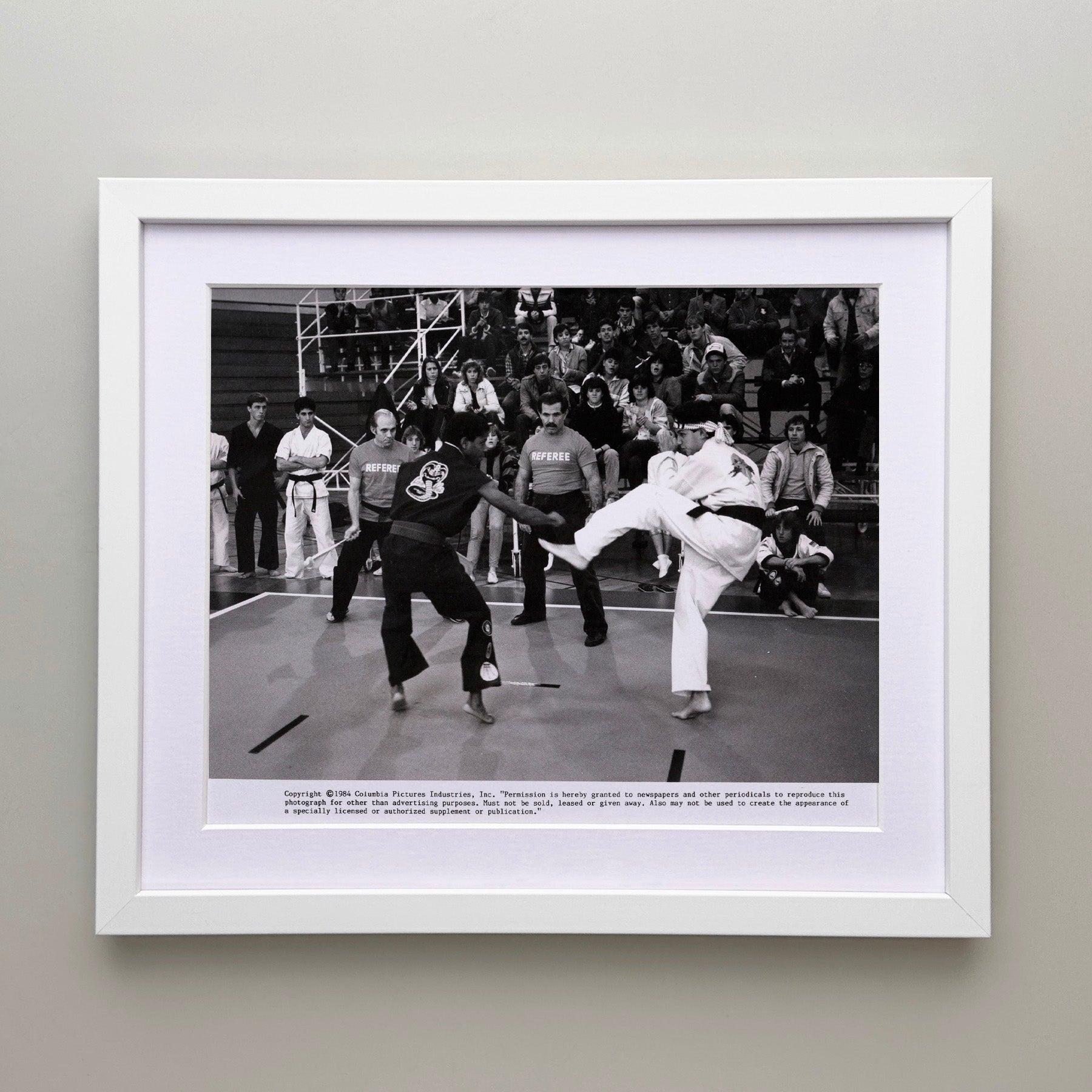 Américain The Karate Kid 1984 Publicity Film Movie Press Still Framed en vente