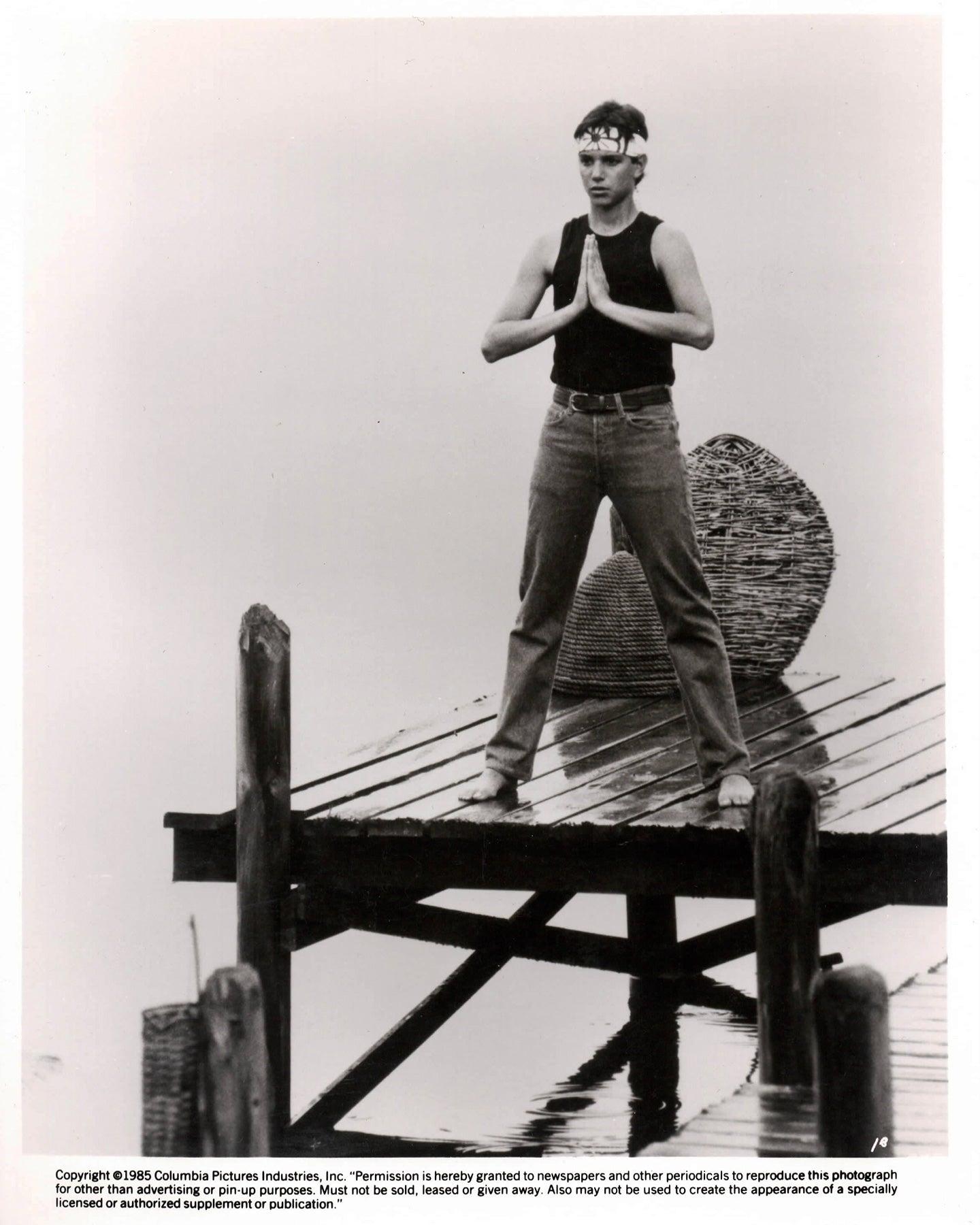 The Karate Kid 1984 Werbung Film Film Presse Standbild Gerahmt (Papier) im Angebot