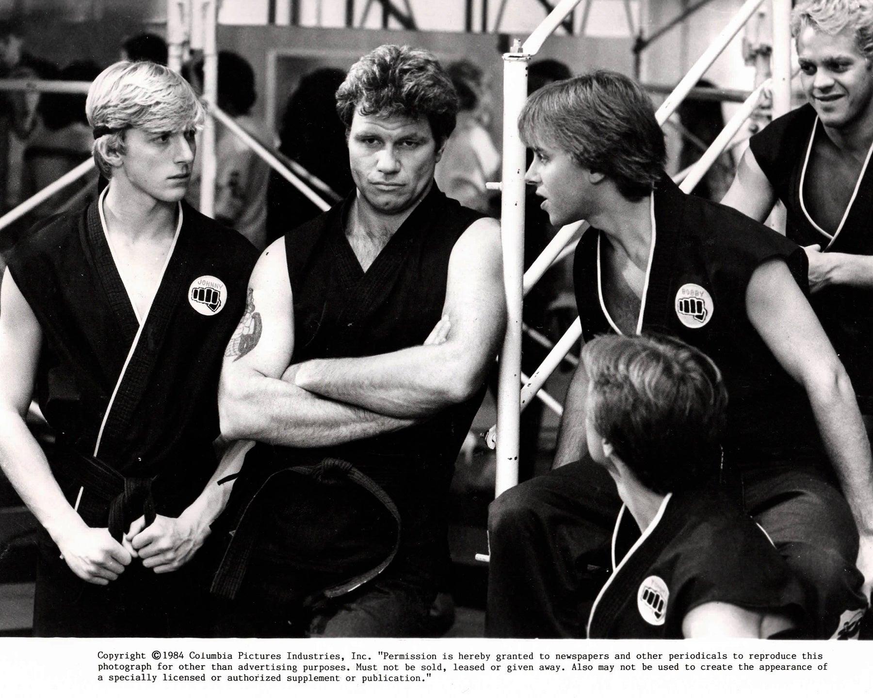 Papier The Karate Kid 1984 Publicity Film Movie Press Still Framed en vente