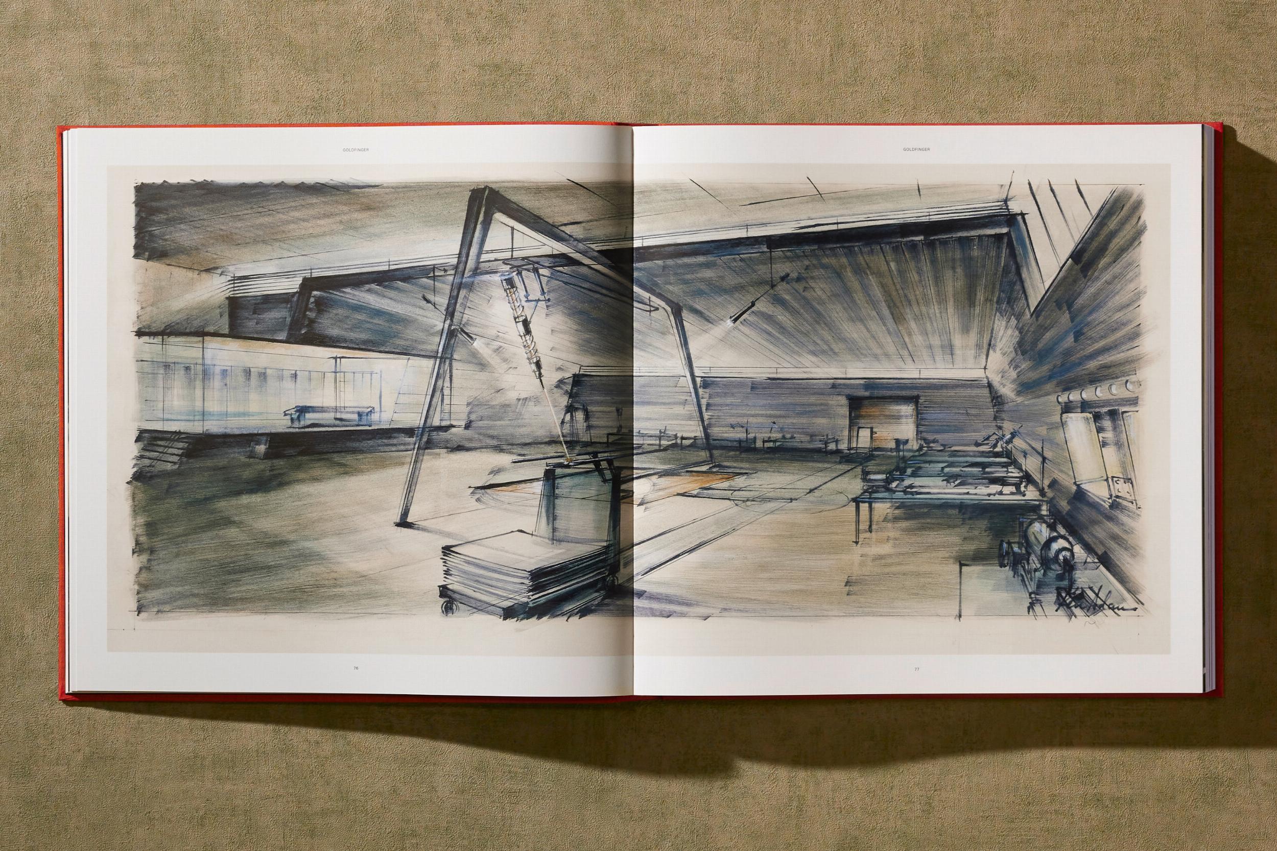 The Ken Adam Archive. Signed Limited Edition Artist Book with Bookstand For Sale 6