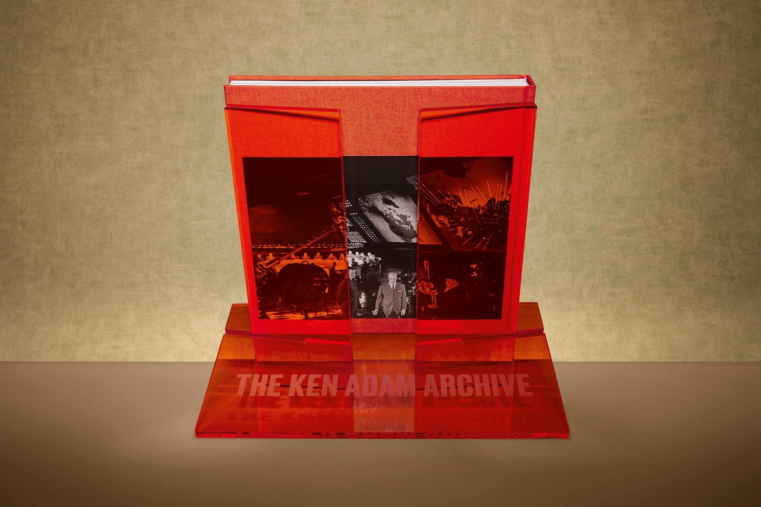 Engraved The Ken Adam Archive. Signed Limited Edition Artist Book with Bookstand For Sale