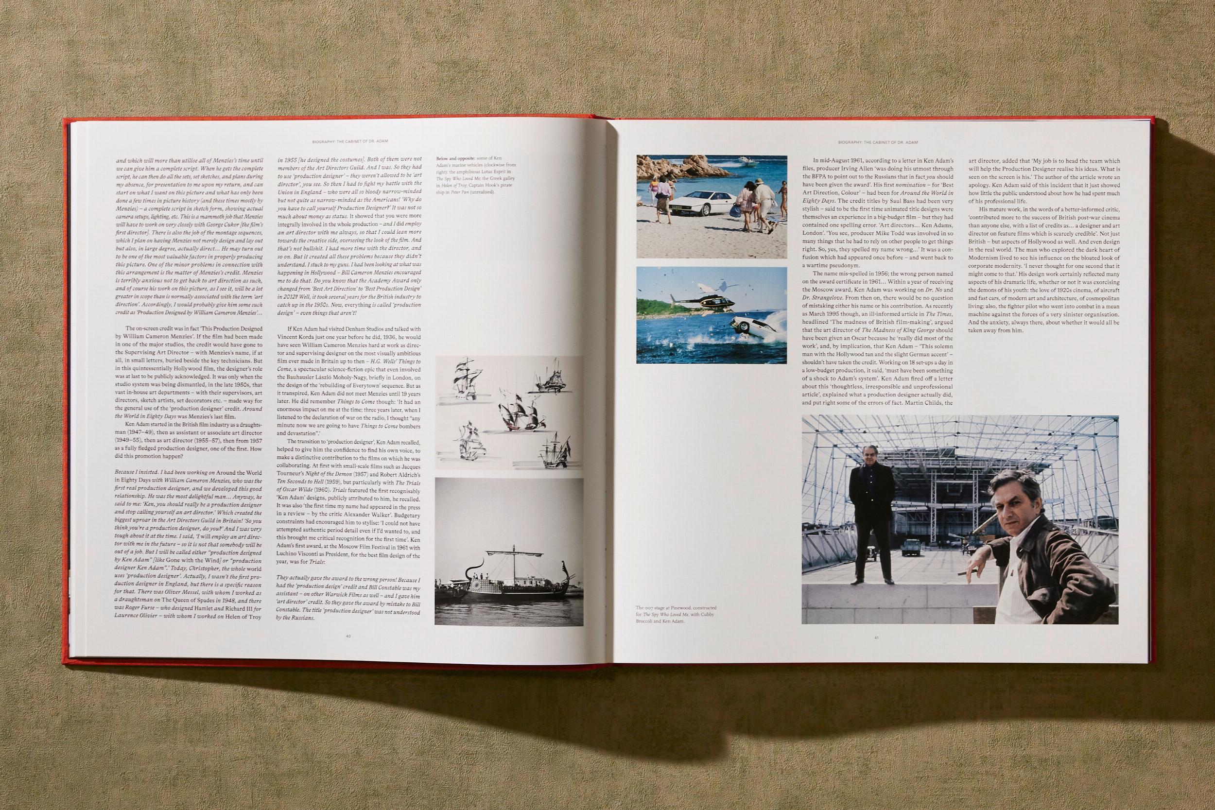 Acrylic The Ken Adam Archive. Signed Limited Edition Artist Book with Bookstand For Sale