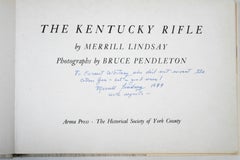 Kentucky Rifle, by Merrill Lindsay and Signed by the Author