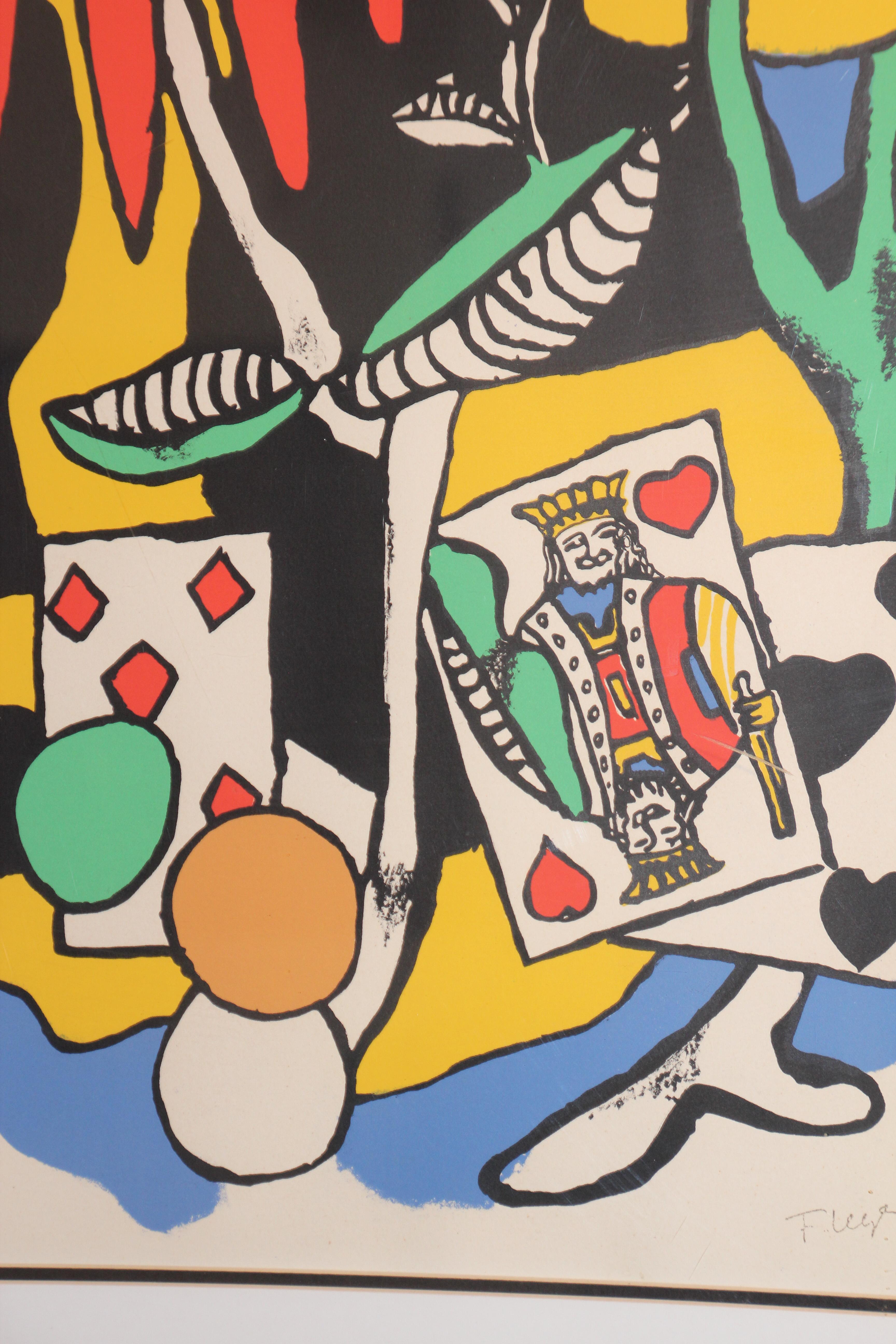 Paper Fernand Leger The King of Heart, Signed and Numbered 284/300 Lithograph