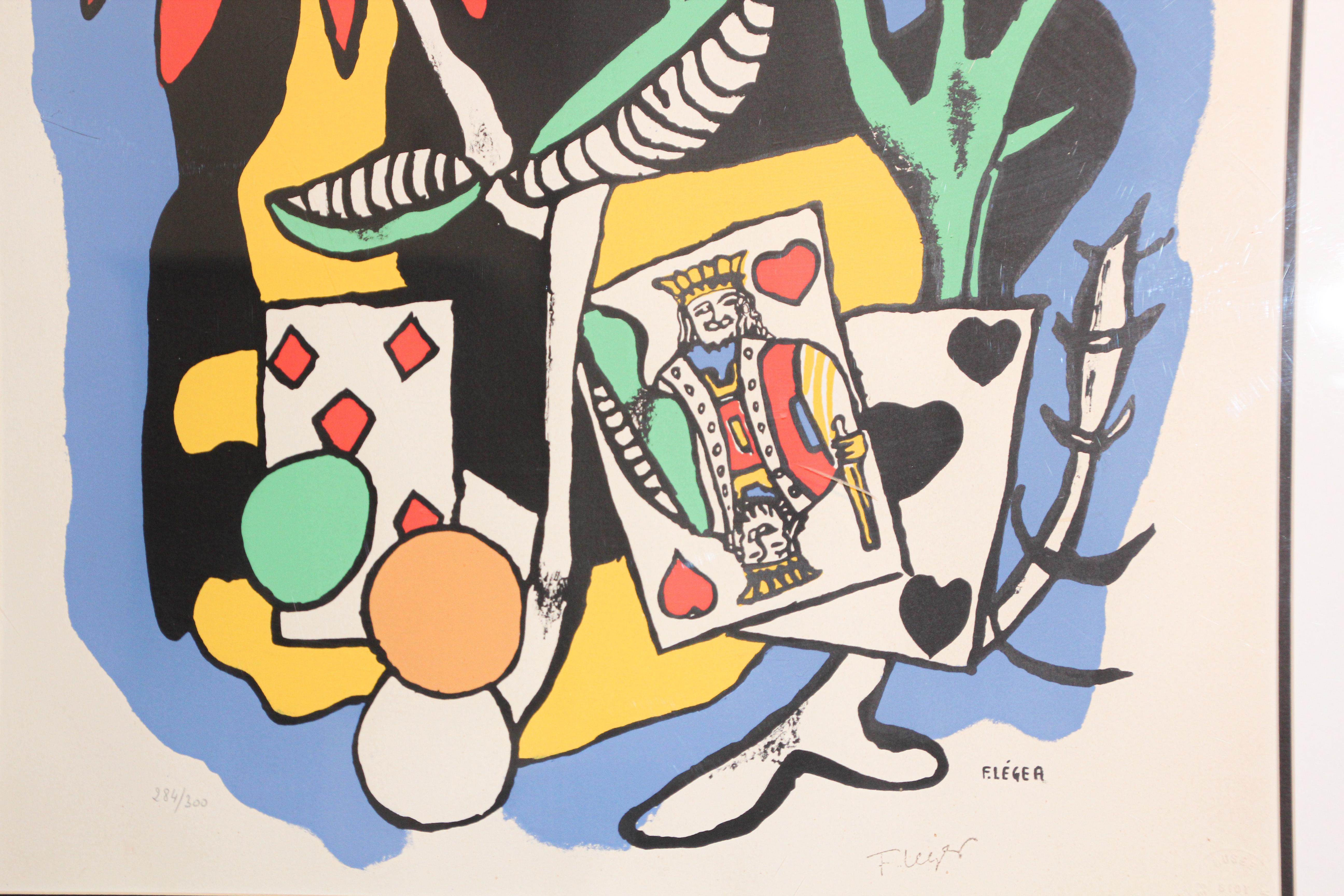 Fernand Leger The King of Heart, Signed and Numbered 284/300 Lithograph 1