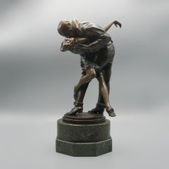 'The Kiss' a Superb Art Deco Bronze Sculpture by Bruno Zach Circa 1925