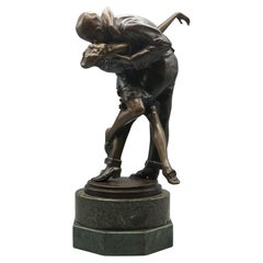 'The Kiss' a Superb Art Deco Bronze Sculpture by Bruno Zach Circa 1925