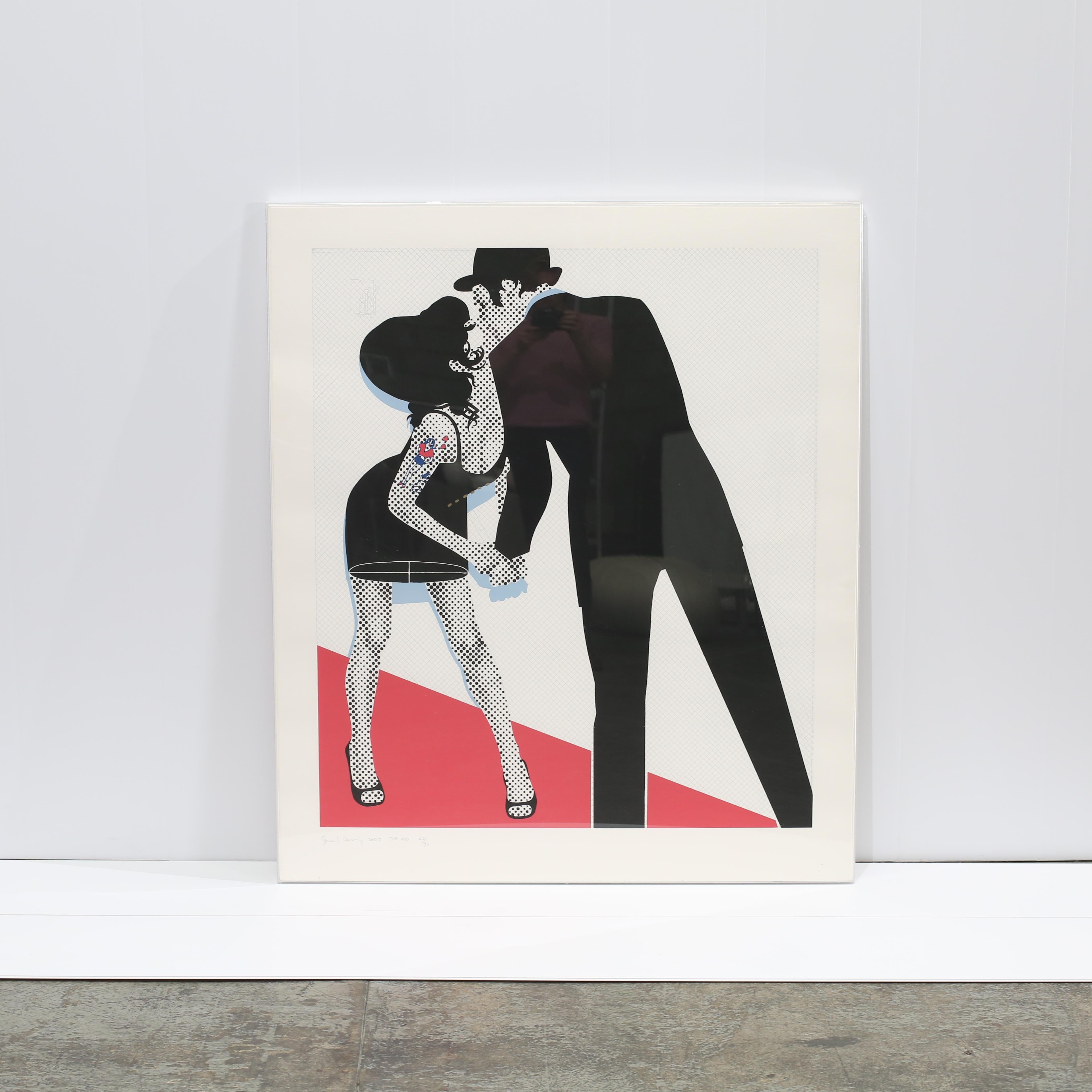 Der Kuss von Gerald Laing (Mitte des 20. Jahrhunderts) im Angebot