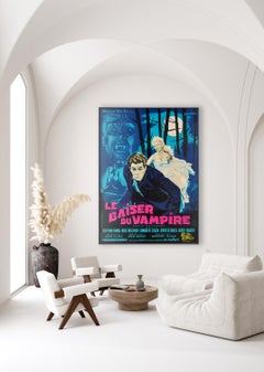 The Kiss of the Vampire 1964 French Grande Film Poster, Guy Gerard Noel
